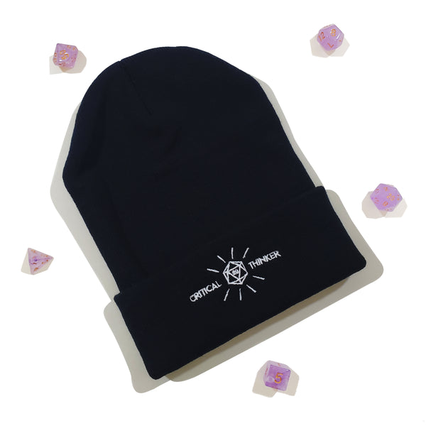 Critical Thinker Embroidered Beanie